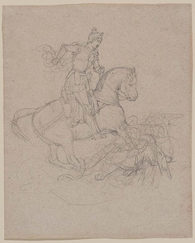 Géricault - Święty Jerzy i smok, 1816-17 autorstwa Theodore Gericault