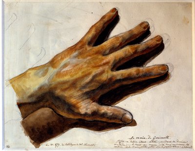 Ręka Gericault autorstwa Theodore Gericault