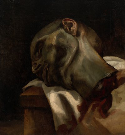 Głowa gilotynowanego mężczyzny, 181819. autorstwa Theodore Gericault