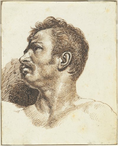 Głowa mężczyzny [odbyt] autorstwa Theodore Gericault