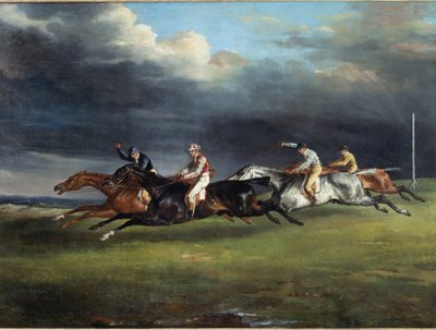 Wyścig konny mówi derby w Epsom Painting by Theodore Gericault autorstwa Theodore Gericault