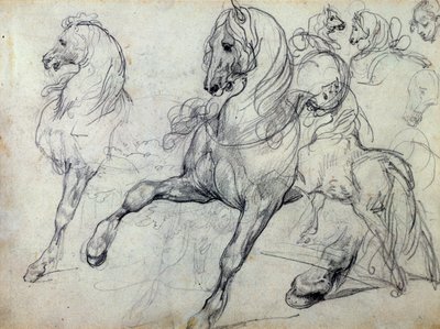 Konie autorstwa Theodore Gericault