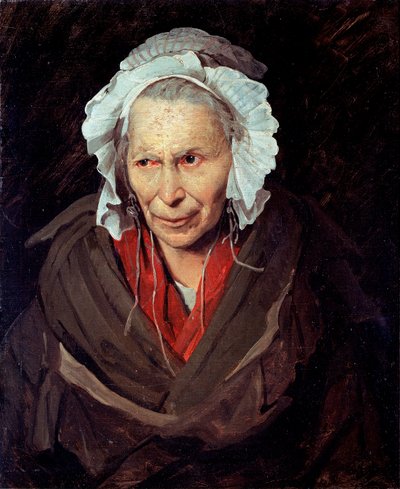 La Hyene de la Salpetriere czyli monomaniak zazdrości Portret starej kobiety cierpiącej na chorobę psychiczną autorstwa Theodore Gericault