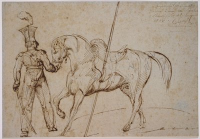 Lancer i koń autorstwa Theodore Gericault