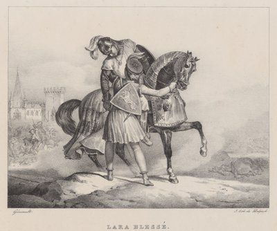 Lara ranna (Lara Wounded) autorstwa Theodore Gericault