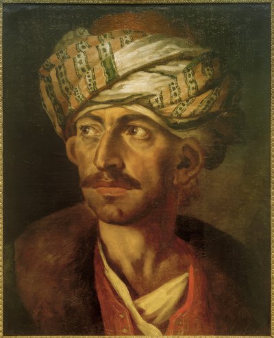 Portret męski (prawdopodobnie Mustafa) autorstwa Theodore Gericault