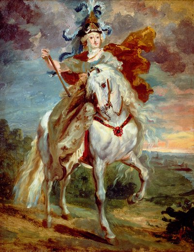 Marie de Medicis w Pont-de-Ce autorstwa Theodore Gericault