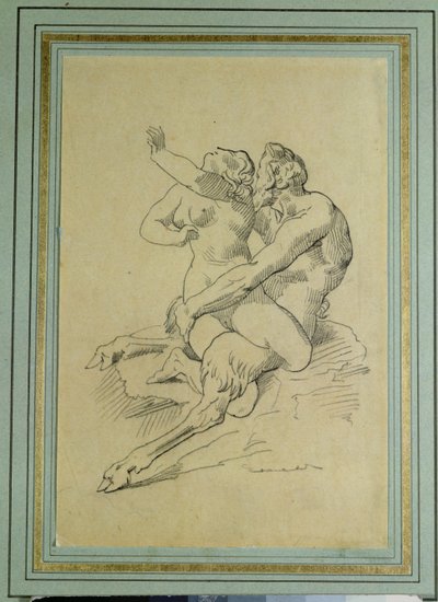 Nimfa i Satyr autorstwa Theodore Gericault