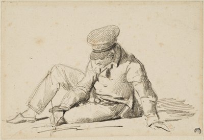 Chłopiec rysujący na ulicy autorstwa Theodore Gericault