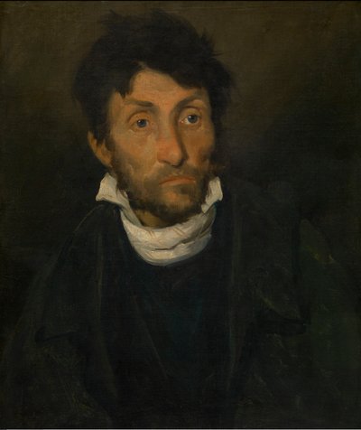 Portret kleptomana, ok. 1820-24 (olej na płótnie) autorstwa Theodore Gericault