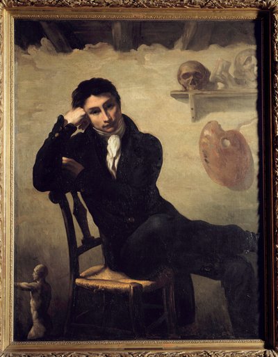 Portret artysty w jego pracowni Malarstwo Theodore Gericault (1791-1824) XIX-wieczne słońce. 1,47x1,14 m . autorstwa Theodore Gericault