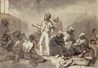 Więźniowie w celi autorstwa Theodore Gericault