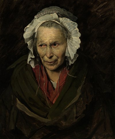 Portret szalonej kobiety autorstwa Theodore Gericault