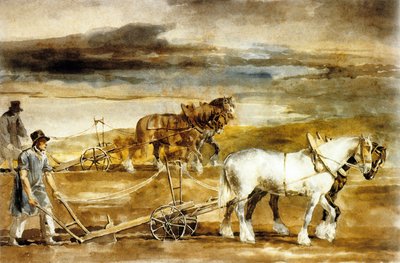 Scena orki w Anglii, ok. 1820 r. (akwarela) autorstwa Theodore Gericault