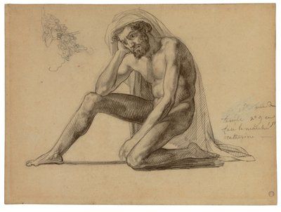 Studiuj dla ojca na Tratwie Meduzy autorstwa Theodore Gericault