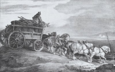 Wóz Węglowy [sic.], 1821. autorstwa Theodore Gericault