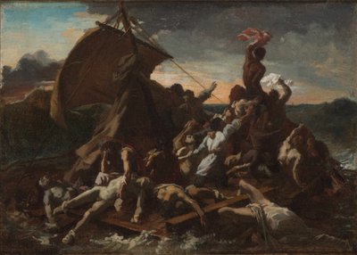 Tratwa Meduzy Tratwa Meduzy. Czwarty szkic. autorstwa Theodore Gericault
