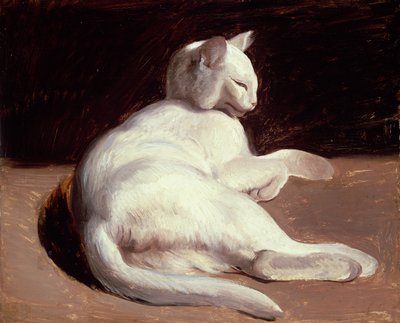Biały kot, ok. 1817-18 autorstwa Theodore Gericault