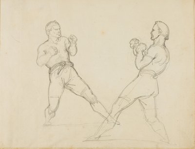Sparing dwóch bokserów autorstwa Theodore Gericault