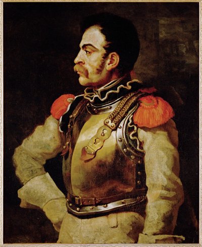 Un carabinier - karabinier, włoski policjant ... autorstwa Theodore Gericault