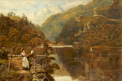 Przystań łodzi, Loch Katrine autorstwa Theodore Hines