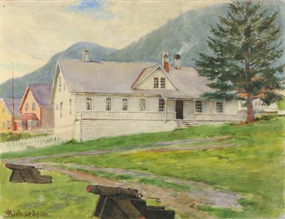 Dawny Dom Gubernatora, Sitka, 1905. autorstwa Theodore J. Richardson