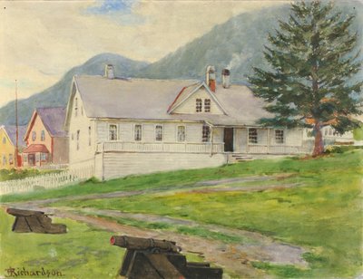 Dawny dom gubernatora, Sitka, 1905 r. autorstwa Theodore J. Richardson