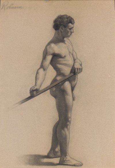 Studium postaci męskiej, 1875 autorstwa Theodore Robinson