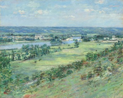 Dolina Sekwany, ze Wzgórz Giverny autorstwa Theodore Robinson