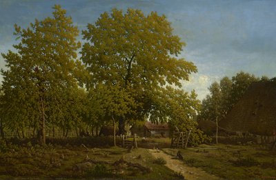 Gospodarstwo w Landach, 1844-67 autorstwa Pierre Etienne Theodore Rousseau