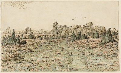 Ścieżka w Barbizonnières autorstwa Theodore Rousseau