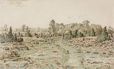 Ścieżka w Barbizonnières, 1864 autorstwa Pierre Etienne Theodore Rousseau