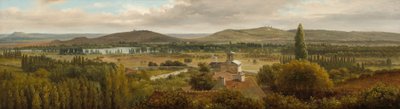 Panoramiczny pejzaż w pobliżu Mozeli, ok. 1900 r. 1830. autorstwa Theodore Rousseau