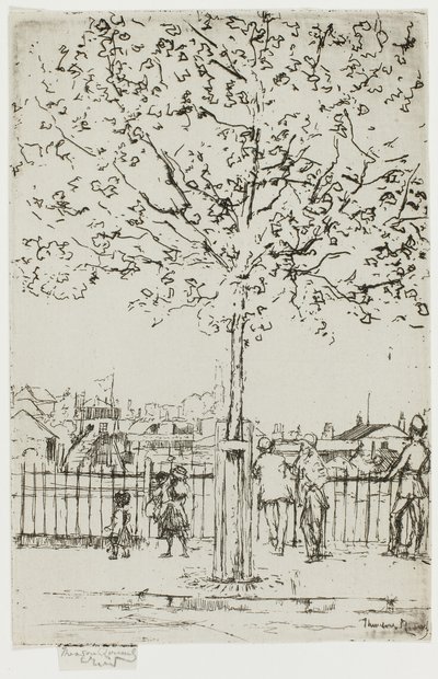 Chelsea Embankment, czerwiec, 17:00, 1889 autorstwa Theodore Roussel