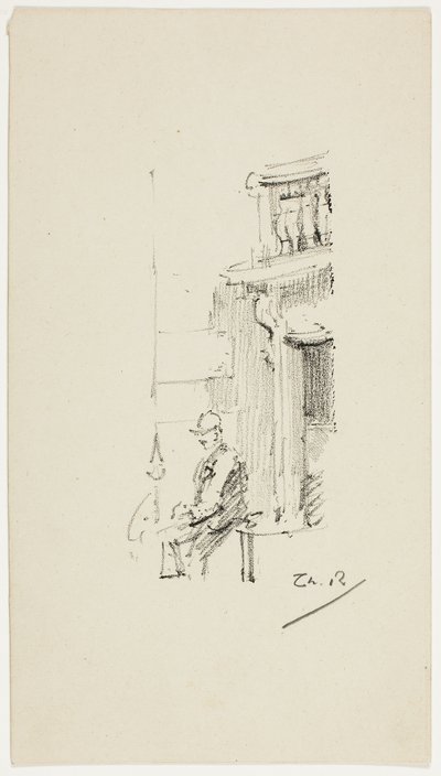 Figura i drzwi autorstwa Theodore Roussel