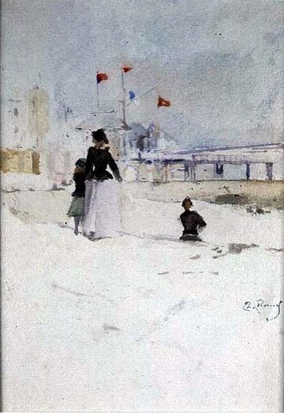 Na plaży autorstwa Theodore Roussel