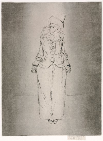 Pierrot en Pied, Portret Lady A.C. autorstwa Theodore Roussel