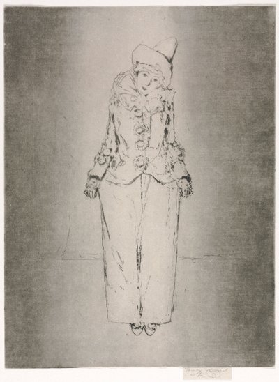 Pierrot en Pied, Portret damy A. C., 1888. autorstwa Theodore Roussel