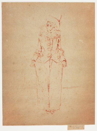 Pierrot en Pied, Portret damy A.C. autorstwa Theodore Roussel