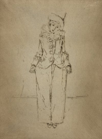 Pierrot en Pied, Portret damy A.C. autorstwa Theodore Roussel