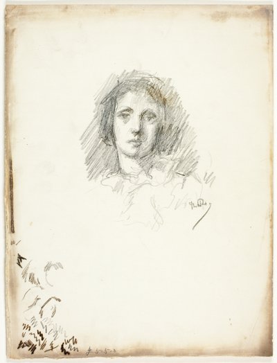 Portret głowy autorstwa Theodore Roussel