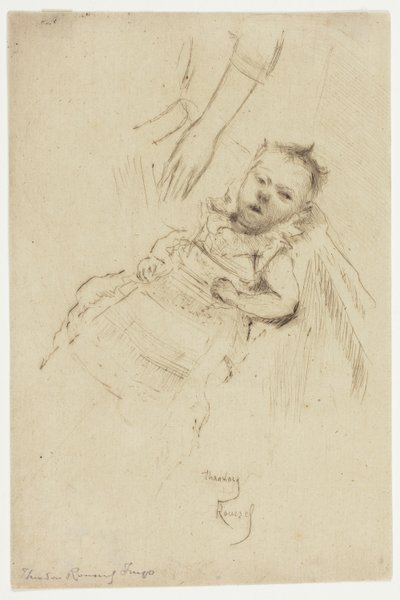Portret komnat małżeńskich w wieku dziesięciu tygodni autorstwa Theodore Roussel