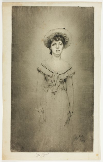 Portret panny Hetty Pettigrew autorstwa Theodore Roussel