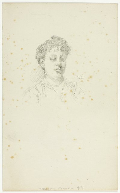 Szkic Edith Austin autorstwa Theodore Roussel