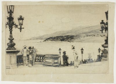 Studium na tarasie, Monte Carlo autorstwa Theodore Roussel