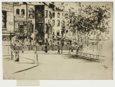 Narożnik Cheyne Walk, Chelsea autorstwa Theodore Roussel