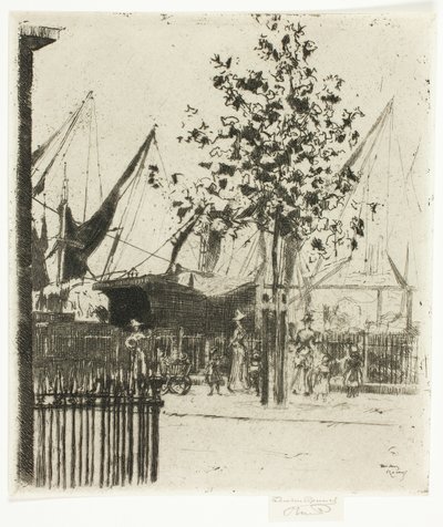 Corner of Luna Street, Chelsea Embankment autorstwa Theodore Roussel