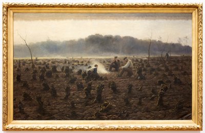Pnie (Les Souches) (olej na płótnie) autorstwa Theodore Verstraete