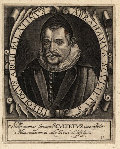 Abraham Sculletus autorstwa Theodore de Bry