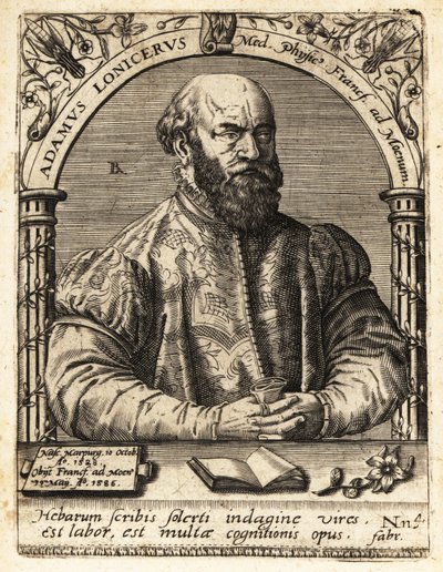 Adam Lonicer lub Lonitzer autorstwa Theodore de Bry